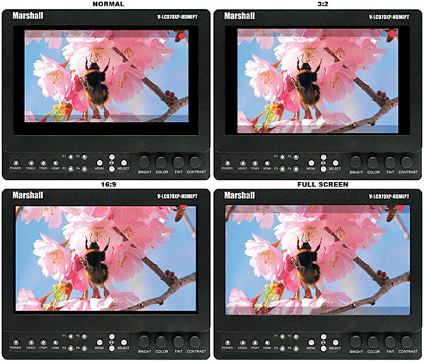 Marshall V-LCD651ST-3GSDI DSLR Ratio Adjustment mieten im Toneart Kameraverleih